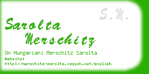 sarolta merschitz business card